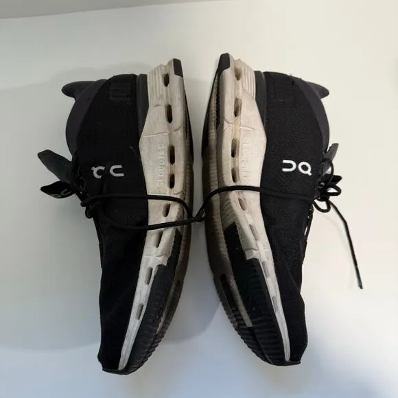 On Running Men's Cloudnova Sneakers Shoes Cloudtec WokroutBlack White 10