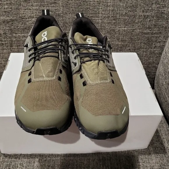On Running Men's Olive Waterproof Sneakers