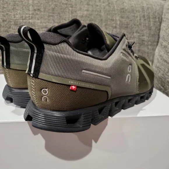 On Running Men's Olive Waterproof Sneakers
