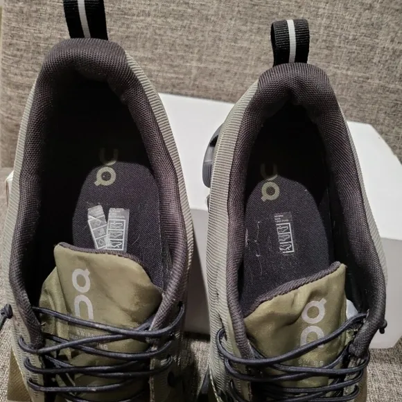 On Running Men's Olive Waterproof Sneakers