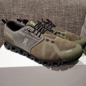 On Running Men's Olive Waterproof Sneakers