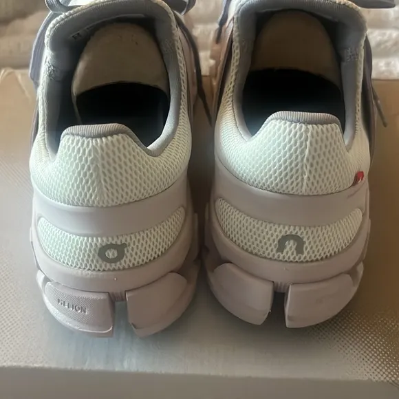 On Running White and Gray Sneakers