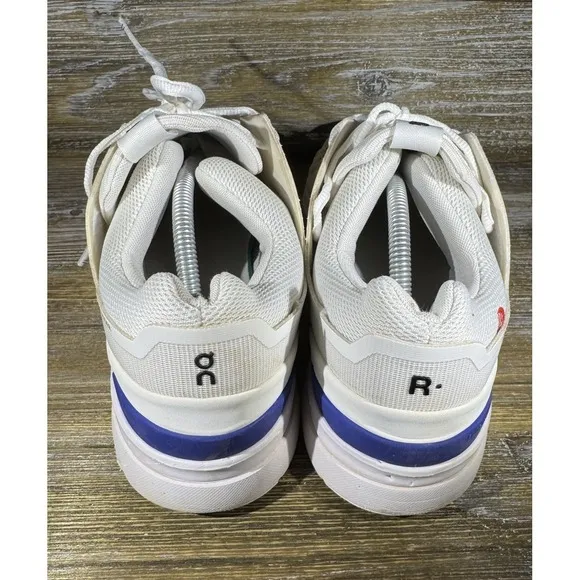On The Roger Federer Spin Casual White Blue OC Sneakers Men's Size 12.5