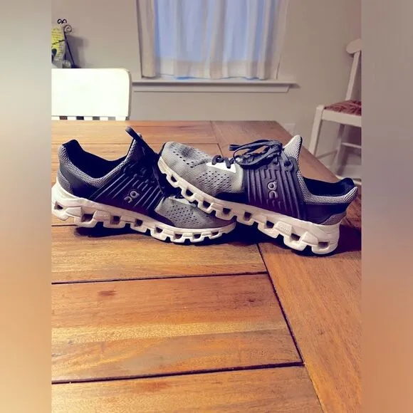 On Running CLOUDSWIFT Gray and White Sneakers; Women’s size 8.5