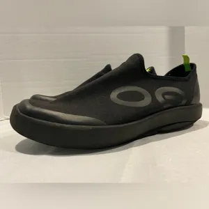 OOFOS Men's Black OOmg Mesh Low Shoe Slip On Sneakers Size 11