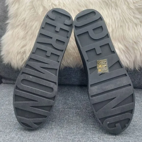 Opening Ceremony Black Platform Slip-On Sneakers size 5