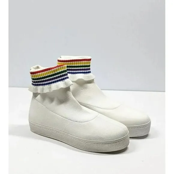 Opening Ceremony Women's Bobby Ruffled Sock Slip-On Sneakers Size 36 (MSRP $250)