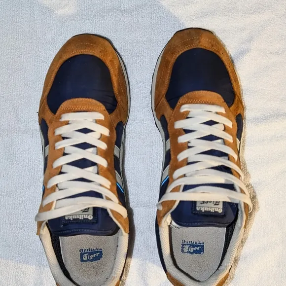 Orange and Blue Athletic Sneakers