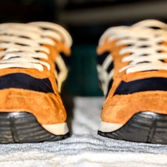 Orange and Blue Athletic Sneakers