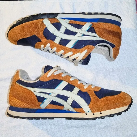 Orange and Blue Athletic Sneakers
