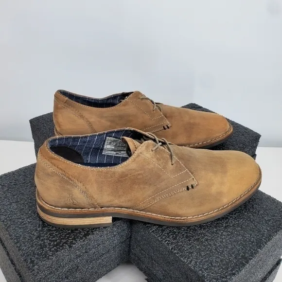 Original Penguin Wade Oxford Men Dress Shoes Size 13 Tan Brown