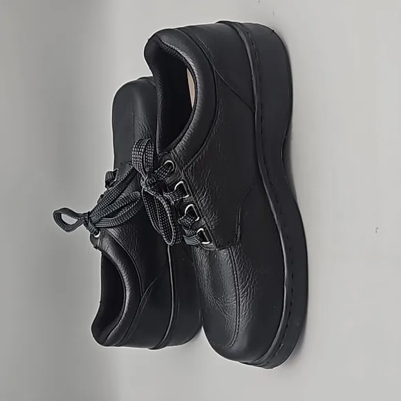 Orthofeet Avery Island Mens Black Leather  Comfortable Casual/ Dress Shoe 10.5 W