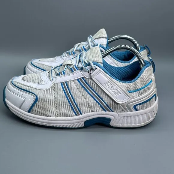 OrthoFeet BioFit Tahoe 910 Women's 9.5 D White Athletic Sneakers Lace Up Low Top