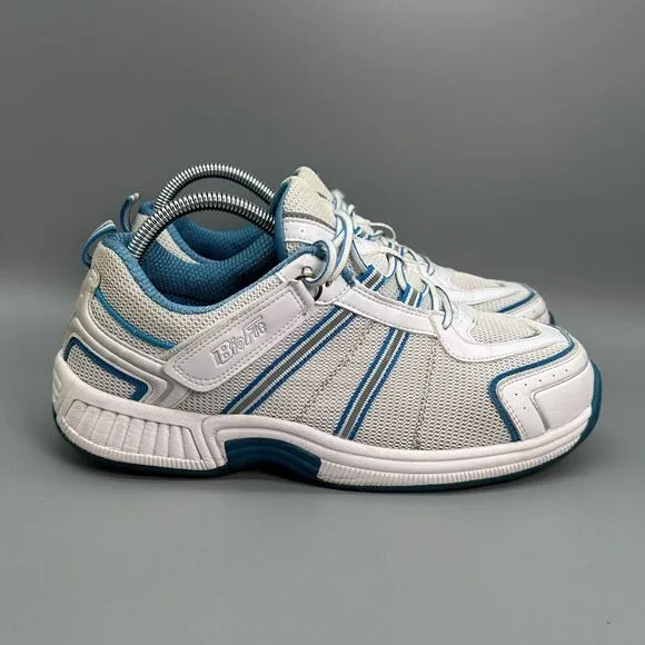 OrthoFeet BioFit Tahoe 910 Women's 9.5 D White Athletic Sneakers Lace Up Low Top