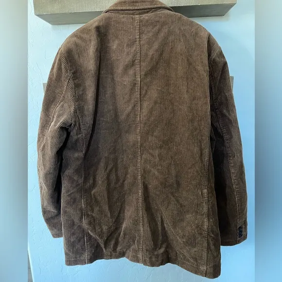 Oversized Corduroy Boyfriend Blazer in Neutral Brown—Size LARGE, NWOT