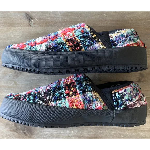 P448 LABY Slipper Anthropologie Women EU 38 US 7.5 Multi Wool Tweed Plaid NWOT