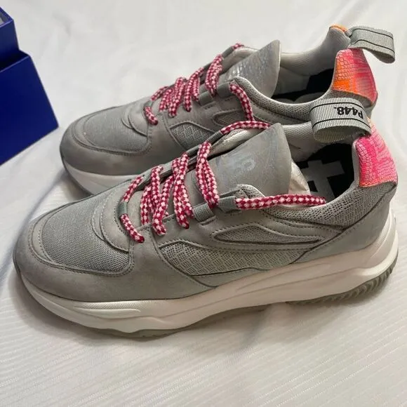 P448 S22 Luke-W Shabby Sneakers Size 38 Women Made in Italy Gray Shoes w/Box New
