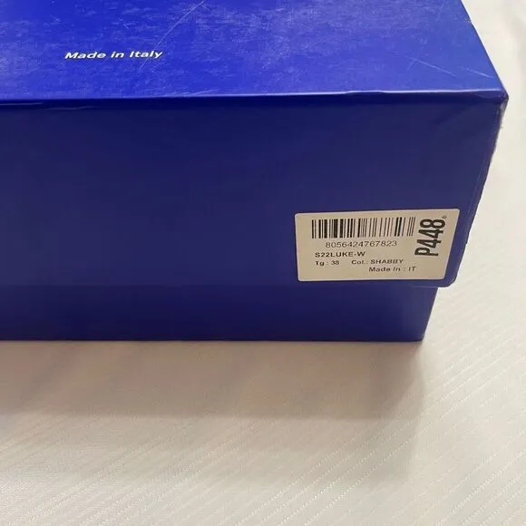 P448 S22 Luke-W Shabby Sneakers Size 38 Women Made in Italy Gray Shoes w/Box New