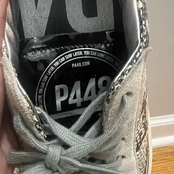 P448 Snake Low-Top Sneakers (Size 7.5)