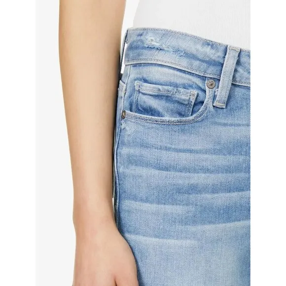 Paige Hoxton Crop Jeans in Atterbury with Torn Back Hem Size 29 NWT