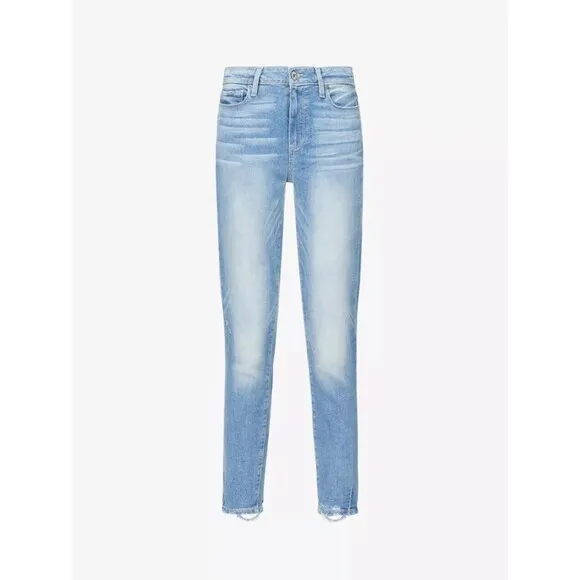Paige Hoxton Crop Jeans in Atterbury with Torn Back Hem Size 29 NWT