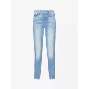 Paige Hoxton Crop Jeans in Atterbury with Torn Back Hem Size 29 NWT