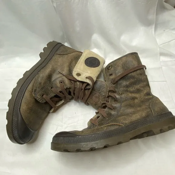Palladium Brown Leather Boots men size 11