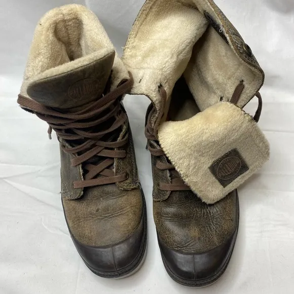 Palladium Brown Leather Boots men size 11