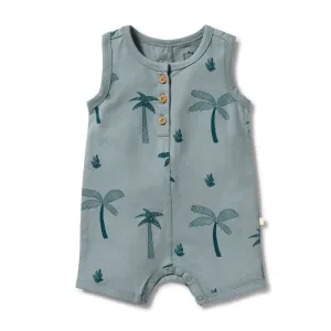 PALM DAYS HENLEY GROWSUIT