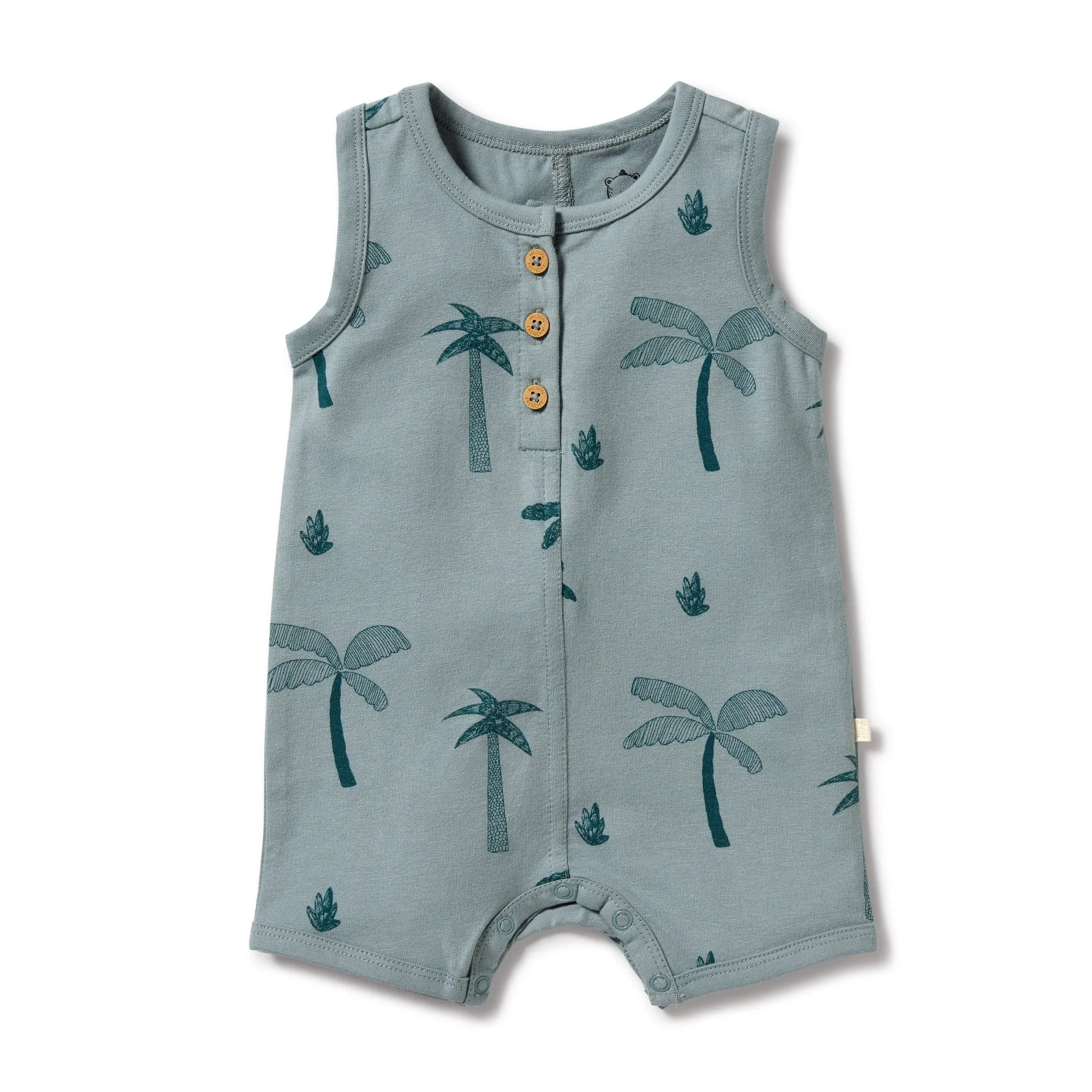 PALM DAYS HENLEY GROWSUIT