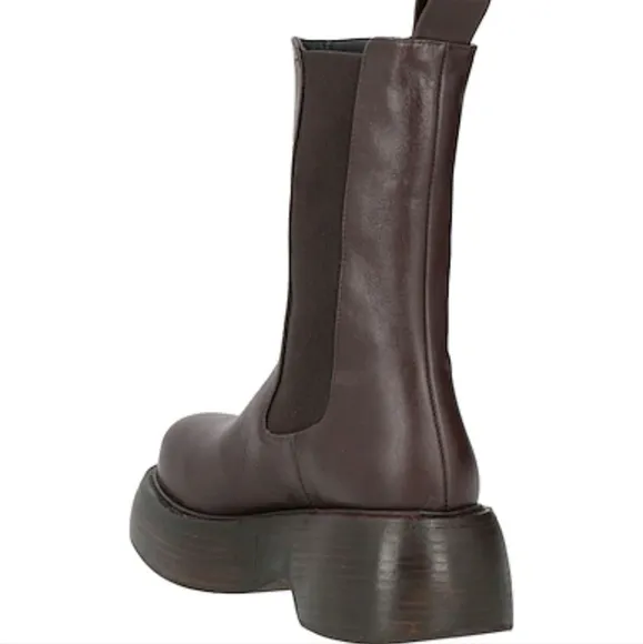 Paloma Barcelo Marlon Brown Leather Ankle  Boots... Size 36/ US Size 5.5....