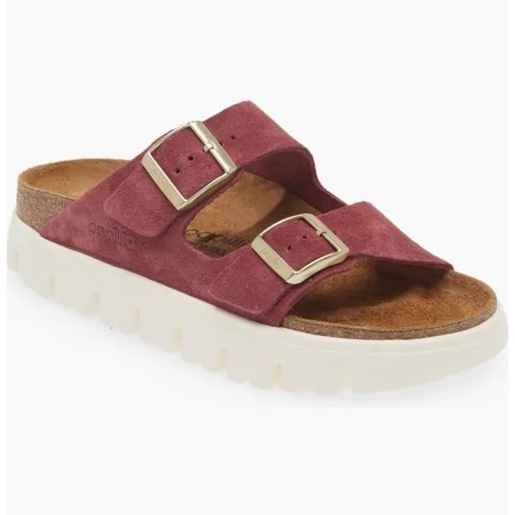 PAPILLIO by BIRKENSTOCK Arizona chunky leather sandals shoes women’s eur 38 new