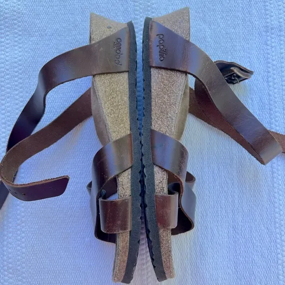 Papillio by Birkenstock Lola Ankle Strap Sandals Brown Size 37