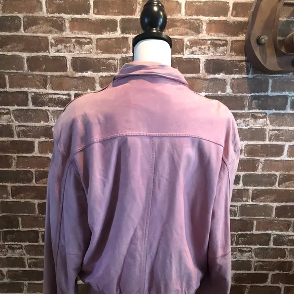 Paris Sport Club Leather Bomber Jacket Vintage