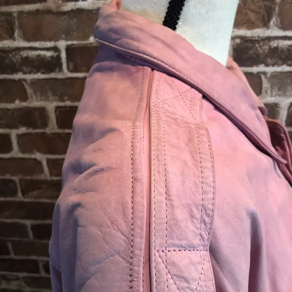 Paris Sport Club Leather Bomber Jacket Vintage