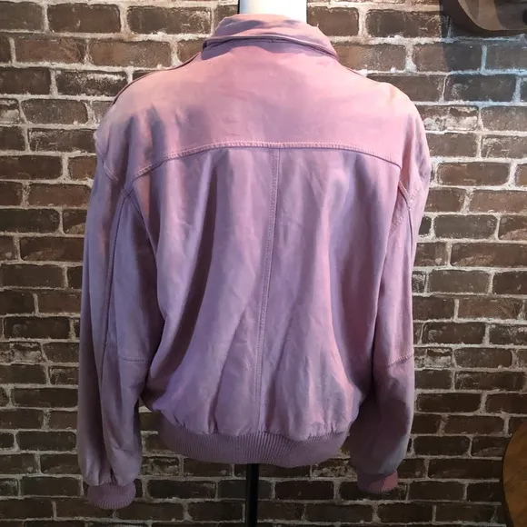 Paris Sport Club Leather Bomber Jacket Vintage