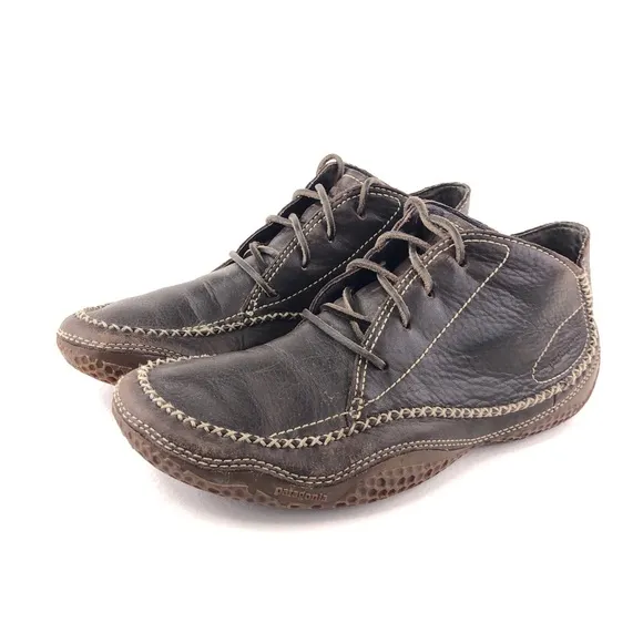 Patagonia Skywalk Brown Leather Moccasin Boots 8.5
