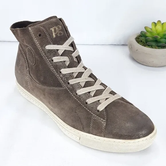 PAUL GREEN SUPER SOFT SUEDE HIGH TOP SNEAKERS