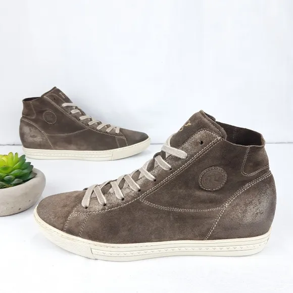 PAUL GREEN SUPER SOFT SUEDE HIGH TOP SNEAKERS