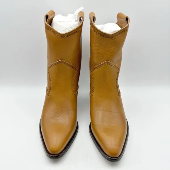 Pedro Garcia Womens Arkansas Boot EU 37 US 7 Tan Brown Leather Western NIB
