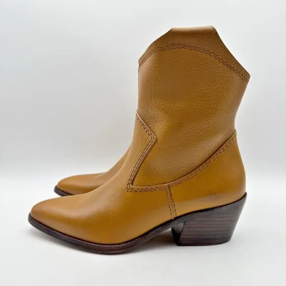 Pedro Garcia Womens Arkansas Boot EU 37 US 7 Tan Brown Leather Western NIB