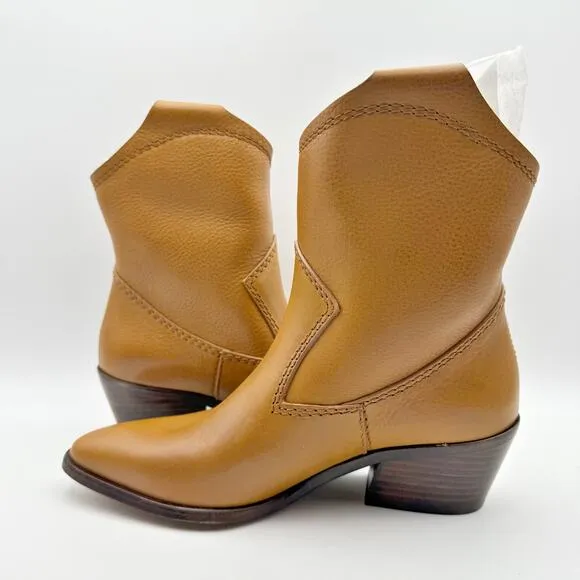 Pedro Garcia Womens Arkansas Boot EU 37 US 7 Tan Brown Leather Western NIB