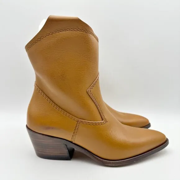 Pedro Garcia Womens Arkansas Boot EU 37 US 7 Tan Brown Leather Western NIB
