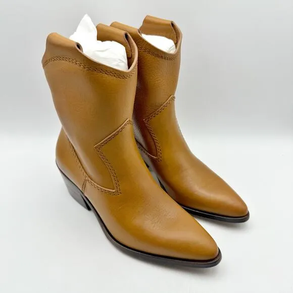 Pedro Garcia Womens Arkansas Boot EU 37 US 7 Tan Brown Leather Western NIB