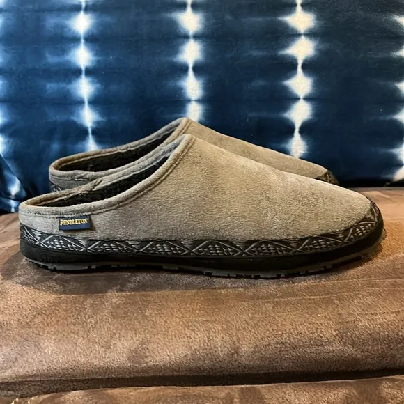 Pendleton Driveway Mule Slippers Shoes new grey Mens Size 9
