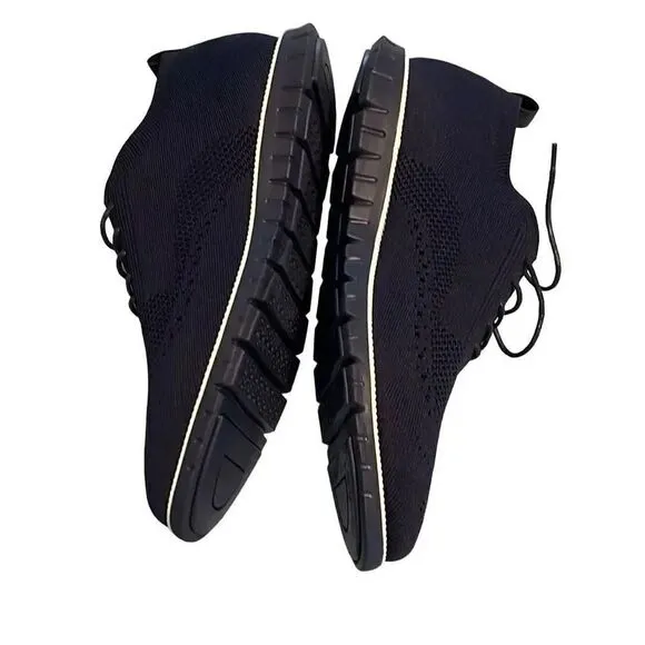 Perry Ellis LIGHTWEIGHT wingtip navy shoes for men. Size 11
