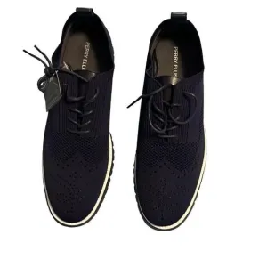 Perry Ellis LIGHTWEIGHT wingtip navy shoes for men. Size 11