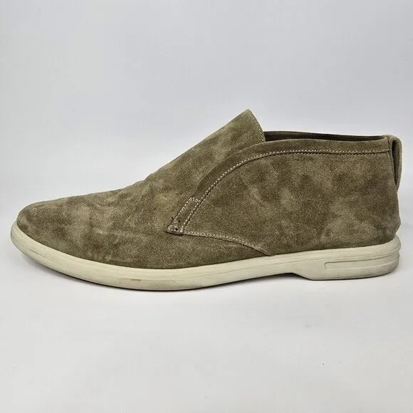 Peter Millar Excursionist Olive Chukka Suede Slip On Boots Men's Size 10
