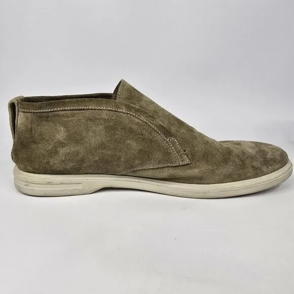 Peter Millar Excursionist Olive Chukka Suede Slip On Boots Men's Size 10