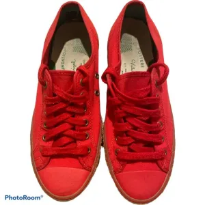 PF Flyers Center Lo Casual Sneakers Red Shoe Laces Women's Size US 10.5 Men’s 9